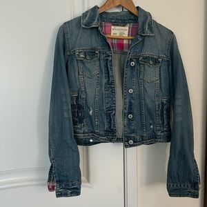 Aeropostale denim jacket, medium wash, size M